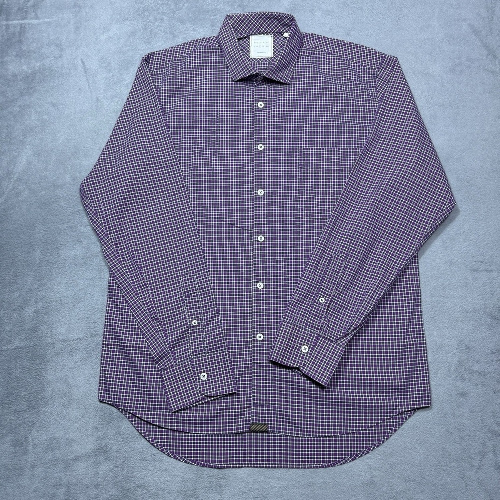 Billy Reid Button Shirt Mens L Standard Cut Featherweight Normcore Dadcore - Picture 2 of 10